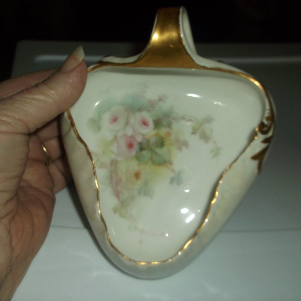 vintage hand painted fine china dish. made in France.
